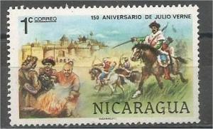 NICARAGUA, 1978, MNH 1c, Jules Verne, Scott 1085