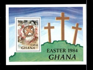 Ghana 1984 - Religion, Easter - Souvenir Stamp Sheet - Scott #911 - MNH