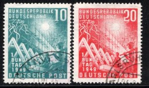 Germany Bund Scott # 665 - 666, used