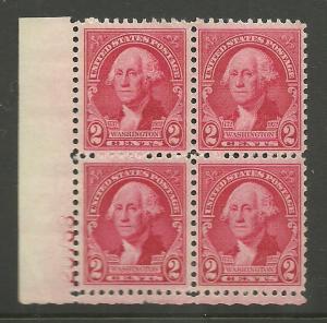 #707 Washington Plate Block Mint NH #20768