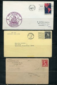 US POSTAL HISTORY OF STATE OF CONNECTICUT  LOT OF 36 COVERS 1873-1990 AS SHOWN