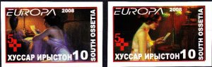 SOUTH OSSETIA - 2008 - Europa - Imperf 2v Set -Mint Never Hinged-Private Issue