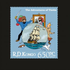 Stamps. The Adventures of Tintin, Congo 2022 year ,1 stamps perforated