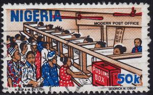 Nigeria - 1986 - Scott #498 - used - Modern Post Office