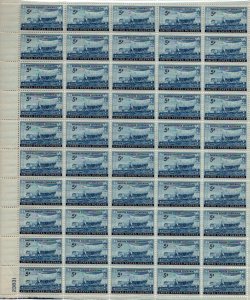 USA 1948 Mint Sheet SC958SH Swedish Pioneer with Covered Wagon Movi*STOCK IMAGE*