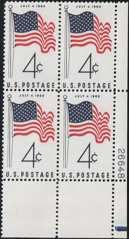 1153 MNH LR PB(4) 50-Star Flag - no per item S&H fees