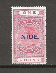 NIUE 1918/29 SG 37c MINT