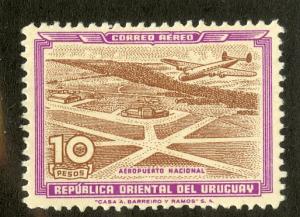 URUGUAY C136 MH SCV $12.00 BIN $5.00 AIRPLANE