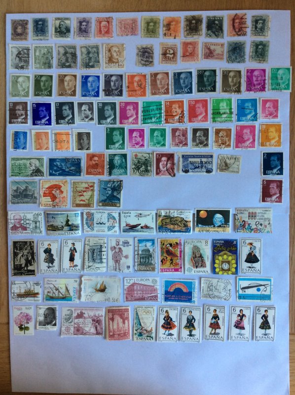 Spain 100+ stamps - Lot B