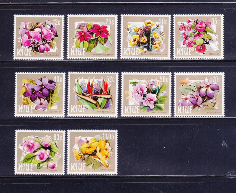 Niue 417-426 MNH Flowers (B)