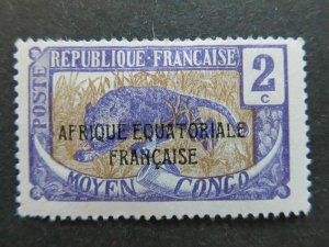 1924-30 A4P47F3 Middle Congo Optd 2cmh*-