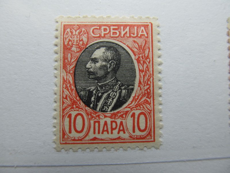 Serbien Serbia 1905-11 10p Fine MH* A5P18F364