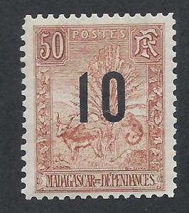 MALAGASY SC# 123 FVF/OG 1912