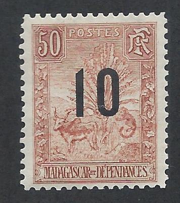 MALAGASY SC# 123 FVF/OG 1912