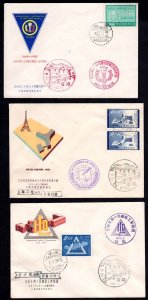 CHINA 1959-60's COLLECTION OF 10 FDC's ALL WITH CACHETS