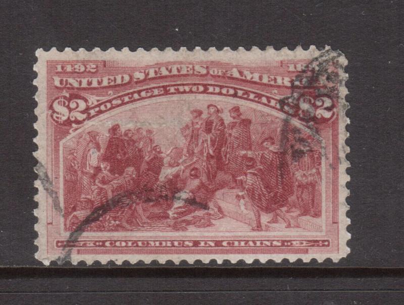 USA #242 VF Used With Face Free Cancel