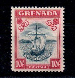 GRENADA SG163c 1943 10/= SLATE-BLUE & BRIGHT CARMINE p12 LMM