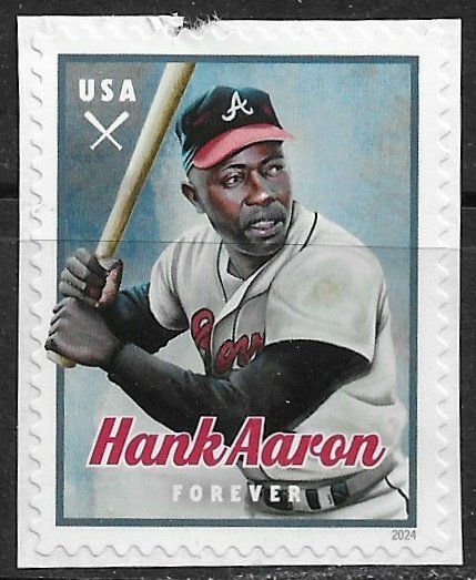 US ~ Scott # 5908 ~ Used on paper ~ Hank Aaron - Uncancelled