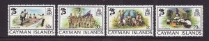 Cayman Is.-Sc#490-3-unused NH set-Scouting Year-Boy Scouts-1982-