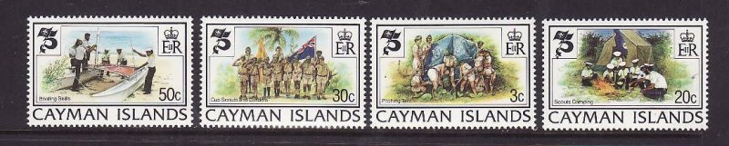 Cayman Is.-Sc#490-3-unused NH set-Scouting Year-Boy Scouts-1982-