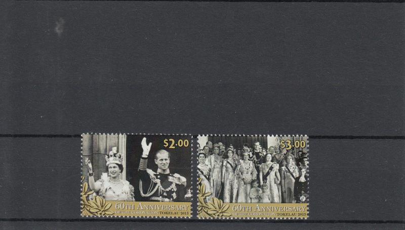 Tokelau 2013 MNH 60th Anniv Coronation Queen Elizabeth II 2v Set Diamond Jubilee