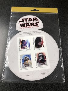 France Star War Les Derniers Jedi Stamp Block Of 4 In Original Sealed Package