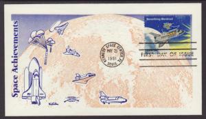US Space Shuttle 1981 Colonial U/A FDC BIN