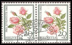Swtizerland B493 Used VF pair