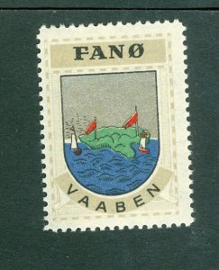 Denmark. Poster Stamp 1940/42. Mnh. District: Fano. Coats Of Arms: Ships,Flags..