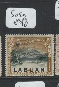 LABUAN  (P2201B) 18C MOUNTAIN SG 99  MOG 