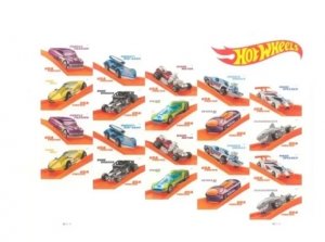 2018 Hot Wheels Forever stamps 5 sheets total 100pcs