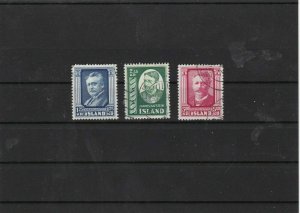 iceland 1954  mounted mint + used stamps set cat £42 ref 7320