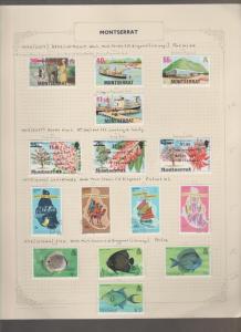 Montserrat Used Stamp Collection