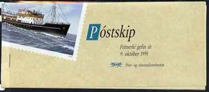 Booklet - Iceland 1991 Stamp Day - Ships 240k booklet com...