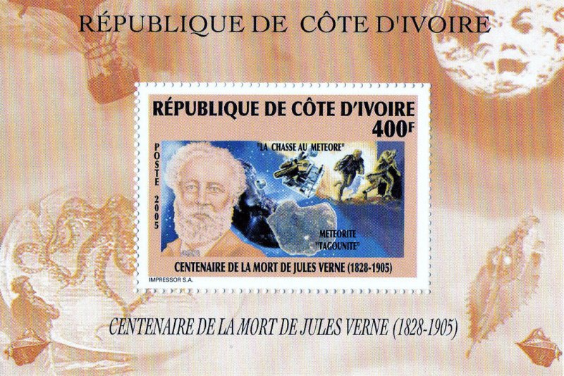 Anniversary of the Death of Jules Verne 2005 - Imperf. - Full-