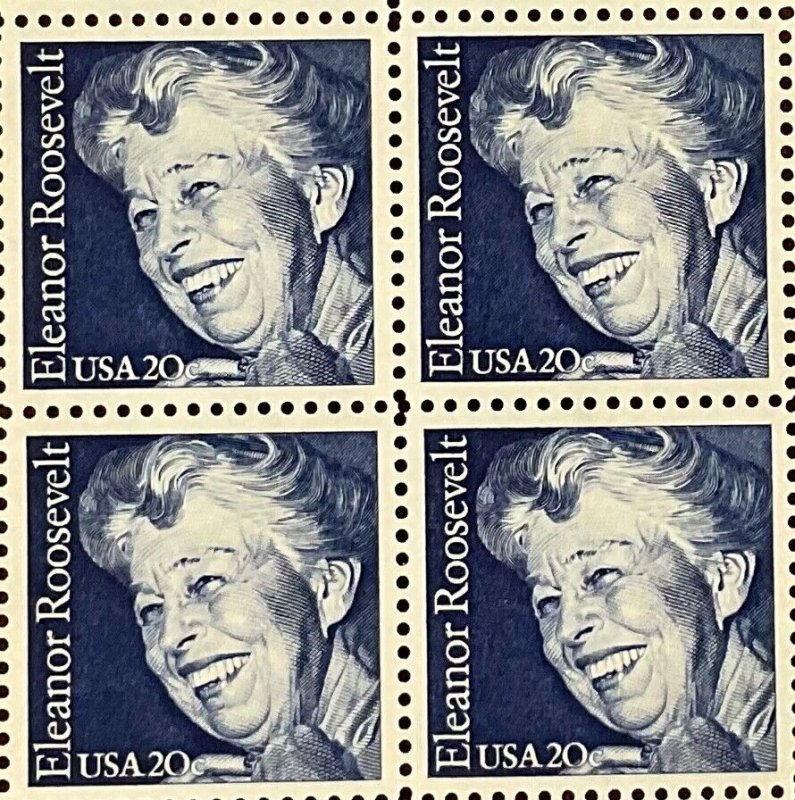 2105  Eleanor Roosevelt,  First Lady  MNH 20 c  Sheet of 48   FV $9.60  1984