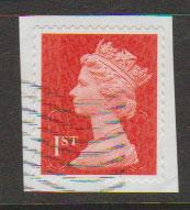 GB QE II Machin SG U2968a - 1st vermillion  - date code M15L - Source  B 