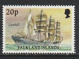 1989 Falkland Islands - Sc 495 - MNH VF - 1 single - Ships of Cape Horn