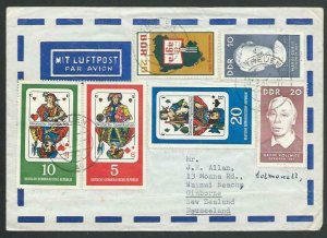 EAST GERMANY 1967 airmail cover to New Zealand.............................58030