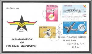 Ghana #32-35 Airways FDC