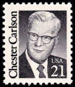1988 21c Chester Carlson, Physicist Scott 2180 Mint F/VF NH