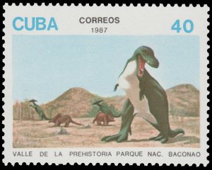 LATIN AMERICA 1987 SCOTT # 2959. UNUSED.  PREHISTORIC ANIMALS