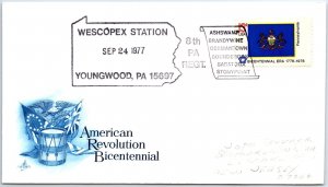 US SPECIAL EVENT COVER 8th PENNSYLVANIA REGIMENT REMEMBERED AT WESCOPEX 1977 - B