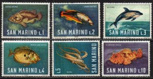 San Marino Sc #643-648 Mint Hinged