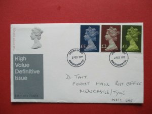 SG1026 - SG1028 GB 1977 Definitive High Values First Day Cover With Insert Used