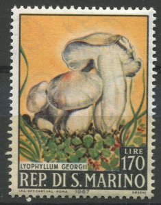 San Marino Sc#670 MNH, 170L multi, Mushrooms (1967) (1967)