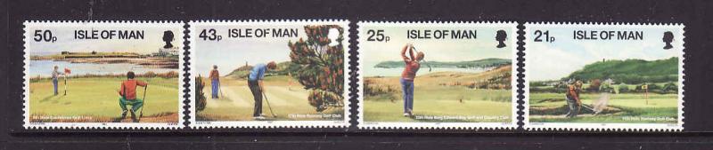 Isle of Man-Sc#752-5-unused NH set-Sports-Ryder Cup-Golf Courses-1997-