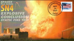 2020 SpaceX Starship SN4 Prototype Explosive Static Fire Brownsville 29 May M57
