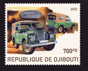 Stamps. Cars. Land Rover 2022 year 1 stamps perforated Djibouti