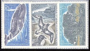 FSA SC #25-8 (5) MNH 1966-9 Whales, Birds, Tree CV $357.50